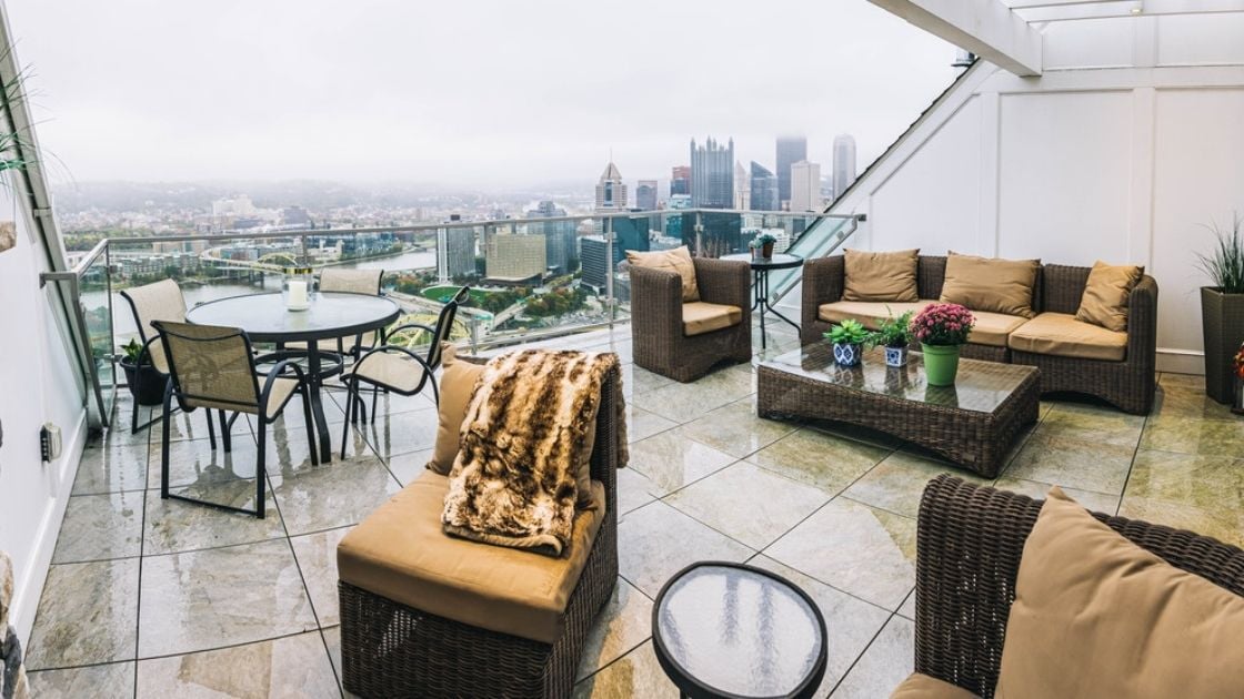 Condo Balcony with view Pittsburgh