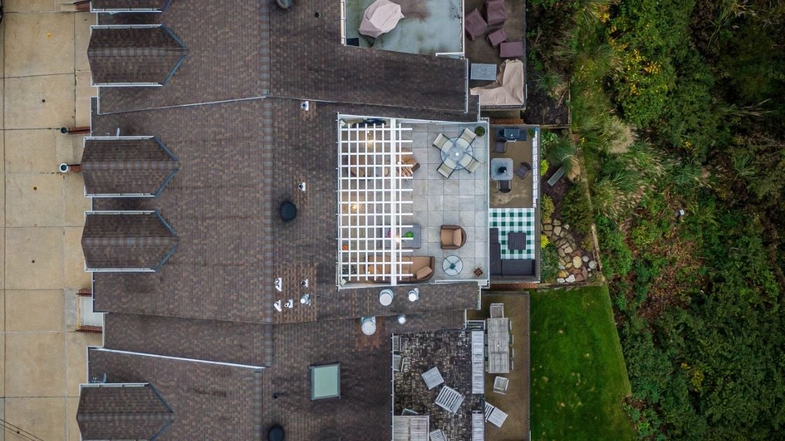 Drone View of Balcony Remodel Pittsburgh